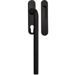 Hef/Schuifdeurbeslag Leona PC69 met schuifdeurkom rvs zwart