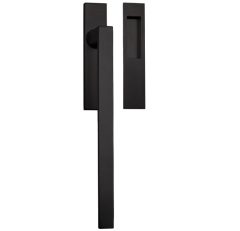 Hef/Schuifdeurbeslag Tavira met schuifdeurkom rvs zwart