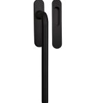 Hef/Schuifdeurbeslag Leona met schuifdeurkom rvs zwart