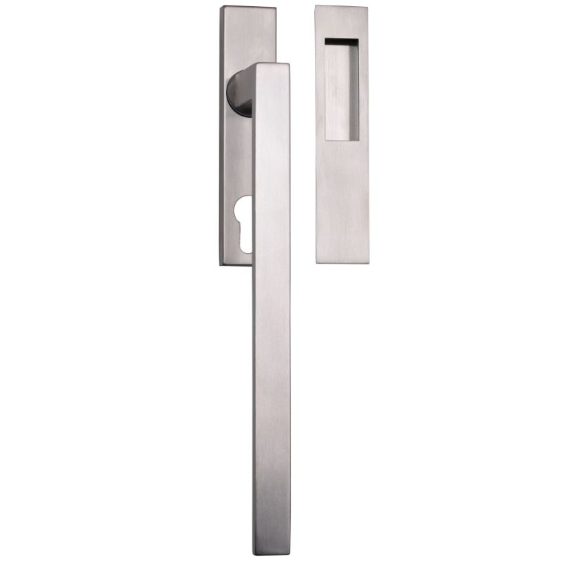 Hef/Schuifdeurbeslag Tavira PC69 met schuifdeurkom rvs