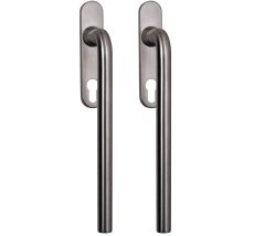 Hef/Schuifdeurbeslag Leona PC69 paar op ovaal schild rvs