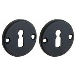 Set van twee sleutelplaatjes Facet BB mat zwart