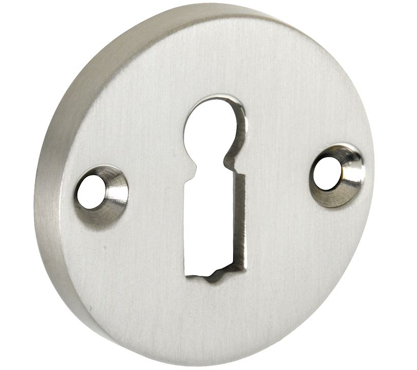 Set van twee sleutelplaatjes Elegant BB mat nikkel ongelakt - Afbeelding 2