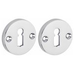 Set van twee sleutelplaatjes Elegant BB glans chroom