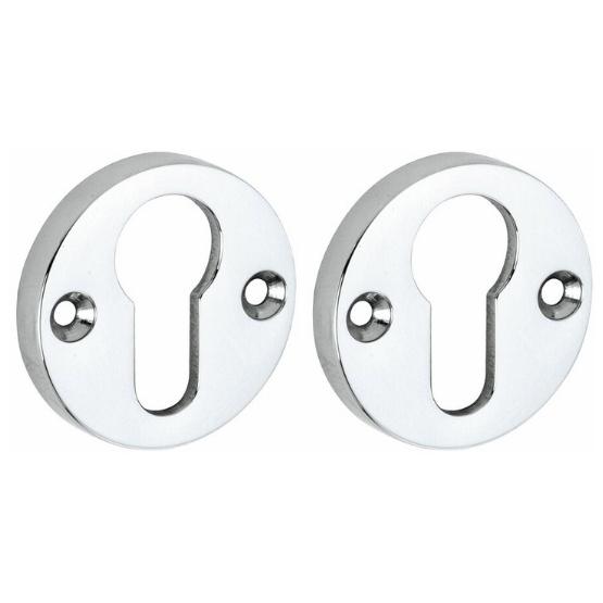 Set van twee PC-Plaatjes Elegant BB glans chroom