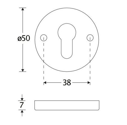 Set van twee PC-Plaatjes Elegant BB glans chroom - Afbeelding 2