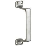 Deurgreep Art-Deco mat nikkel ongelakt