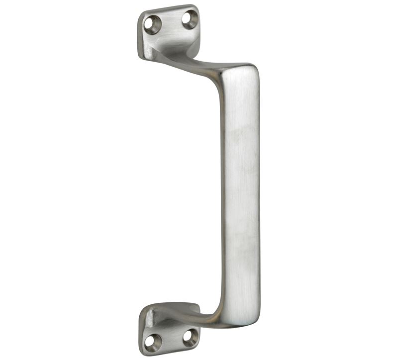 Deurgreep Art-Deco mat nikkel ongelakt