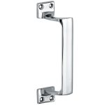 Deurgreep Art-Deco glans chroom