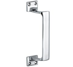 Deurgreep Art-Deco glans chroom