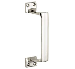 Deurgreep Art-Deco glans nikkel