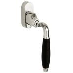 SKG2 Draaikiepgarnituur afsluitbaar Bonton ebben/Smal Rechts glans nikkel