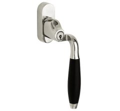 SKG2 Draaikiepgarnituur afsluitbaar Bonton ebben/Smal Rechts glans nikkel