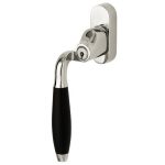 SKG2 Draaikiepgarnituur afsluitbaar Bonton ebben/Smal Links glans nikkel