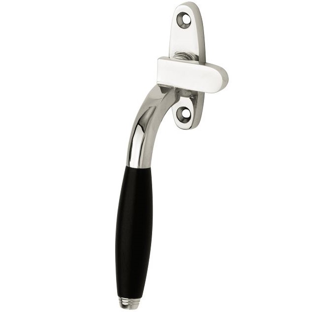 Raamsluiting Met Sluitplaat Links Bonton ebben glans nikkel