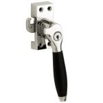 SKG Raamsluiting Met Sluitplaat Rechts Bonton ebben glans nikkel