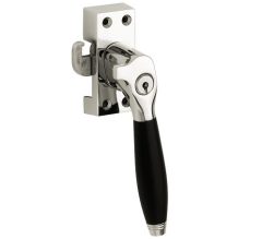 SKG Raamsluiting Met Sluitplaat Rechts Bonton ebben glans nikkel