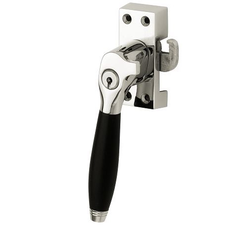 SKG Raamsluiting Met Sluitplaat Links Bonton ebben glans nikkel