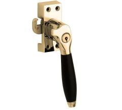 SKG Raamsluiting Met Sluitplaat Rechts Bonton ebben messing ongelakt