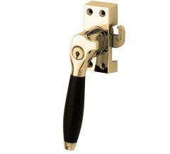 SKG Raamsluiting Met Sluitplaat Links Bonton ebben messing ongelakt