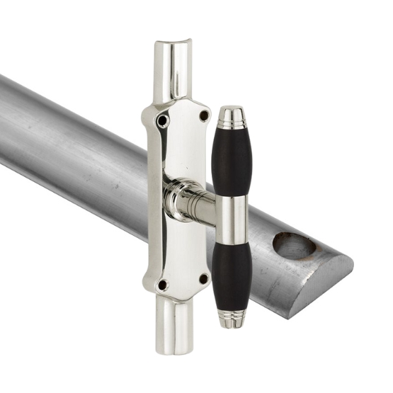 Kruk-espagnolet Bonton ebben glans nikkel Inclusief 1 Stang