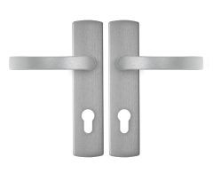 AXA curve klik schild PC72 met deurklink blok aluminium F1