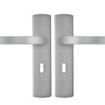 AXA curve klik schild SL56 met deurklink blok aluminium F1