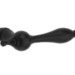 Deurklink Barock mat zwart