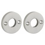 Set van twee krukrozetten Elegant mat nikkel ongelakt