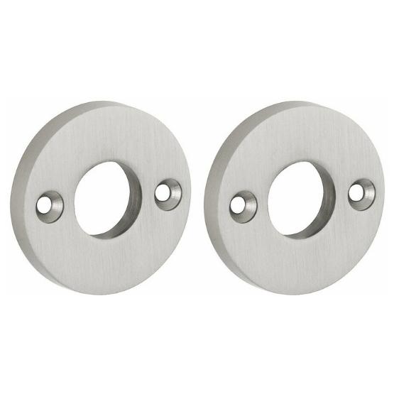 Set van twee krukrozetten Elegant mat nikkel ongelakt