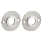 Set van twee krukrozetten Chemin de Fer 40mm mat nikkel ongelakt