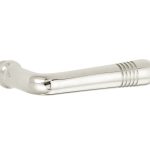 Deurklink Art-Deco glans nikkel