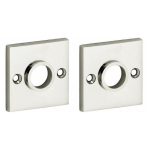 Set van twee krukrozetten Bauhaus glans nikkel