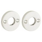 Set van twee krukrozetten Elegant glans nikkel