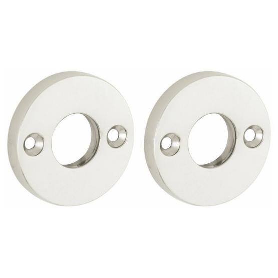 Set van twee krukrozetten Elegant glans nikkel