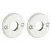Set van twee krukrozetten Facet glans nikkel