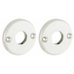 Set van twee krukrozetten Facet glans nikkel