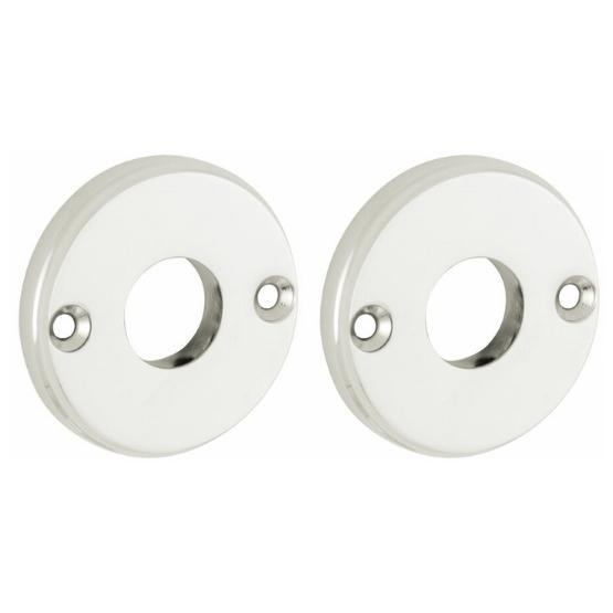 Set van twee krukrozetten Facet glans nikkel