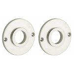 Set van twee krukrozetten Chemin de Fer 50mm glans nikkel