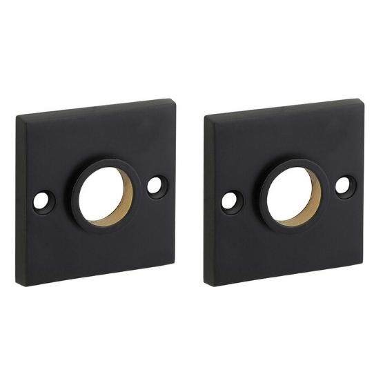 Set van twee krukrozetten Bauhaus mat zwart