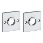 Set van twee krukrozetten Bauhaus glans chroom