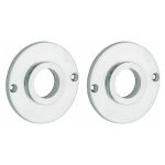 Set van twee krukrozetten Chemin de Fer 50mm glans chroom