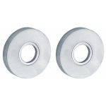 Set van twee krukrozetten Vivo mat chroom