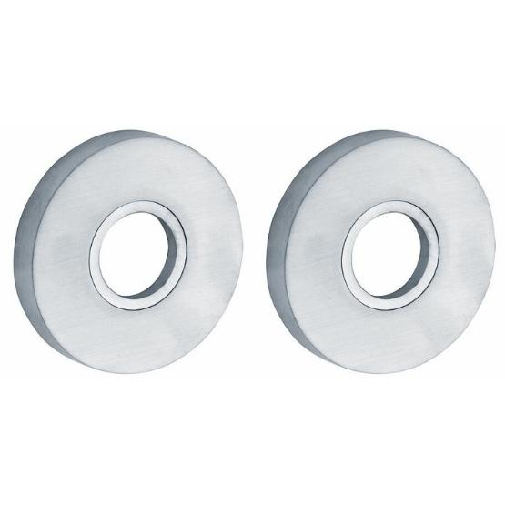 Set van twee krukrozetten Vivo mat chroom