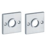 Set van twee krukrozetten Bauhaus mat chroom