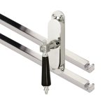 Kruk-espagnolet Roman bakeliet Links glans nikkel Inclusief 2 Stangen