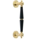 Deurgreep Roman/rond messing gelakt