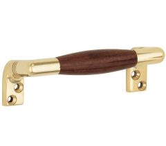 Raamgreep Bonton bubinga messing ongelakt