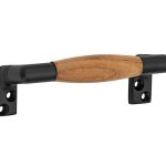 Raamgreep Ton teak mat zwart