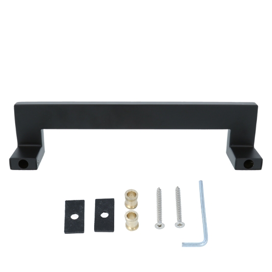 Deurgreep Aerina enkel 250mm mat zwart - Afbeelding 2